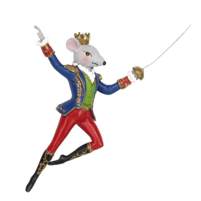 Gisela Graham  Nutcracker King Rat Decoration
